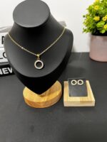 Classic Circle Jewelry Set – Non-Tarnish Stainless Steel - Image 3