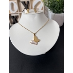 Non-tarnish stainless steel butterfly jewelry set