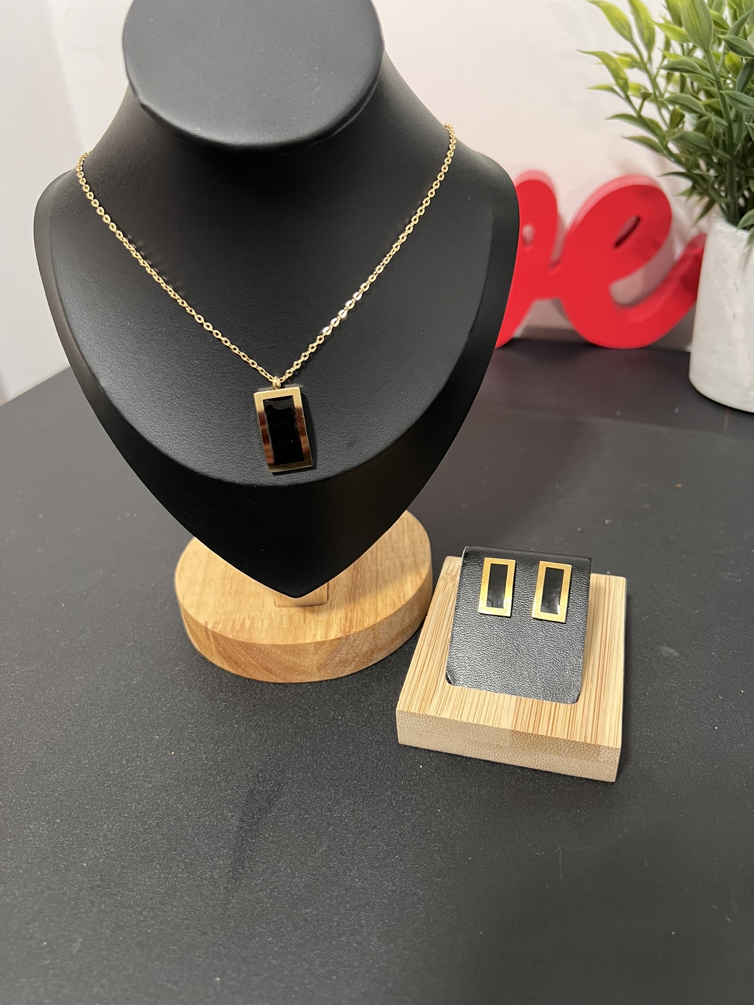 IMG_7695 Non-tarnish stainless steel jewelry set - Image 1