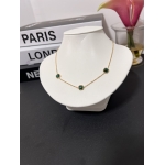 Green Gem Stainless Steel Necklace - Image 3