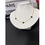 Green Gem Stainless Steel Necklace