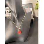Red and Gold Stainless Steel Pendant Necklace