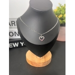Stainless steel non-tarnish heart necklace