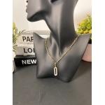 Non – Tarnish Stainless Steel Pendant Necklace – Paperclip Chain Design