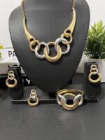 Two-Tone Non-Tarnish Stainless Steel Jewelry Set - Image 3