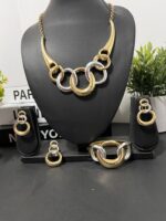 Two-Tone Non-Tarnish Stainless Steel Jewelry Set - Image 2