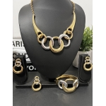 Two-Tone Non-Tarnish Stainless Steel Jewelry Set