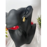 Triple-Bar Sleek Gold Mini Hoop Earring