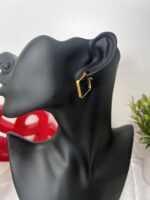 Geometric Square Hoop Earrings - Image 2