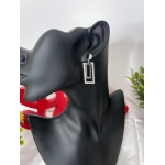 Bold Geometric Drop Earrings - Image 2