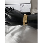 Gold-tone stainless steel mesh bracelet