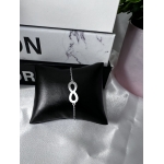 Stainless steel sleek infinity symbol centerpiece bracelet - Image 4