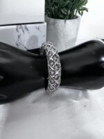 Silver-tone stainless steel non-tarnish bracelet - Image 3