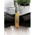 Luxurious gold-tone stainless steel bracelet