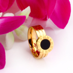 Non-Tarnish Stainless Steel Roman Numeral Ring