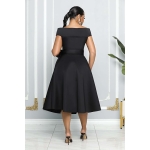 Elegant Off-Shoulder Midi Dress