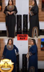 Luxurious black kaftan dress - Image 3