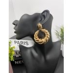 Bold Twisted Hoop Statement Earrings