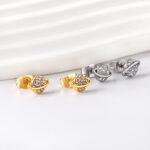 Sparkling Planet Stud Earrings - Image 3