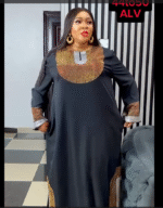 Luxurious black kaftan dress - Image 2