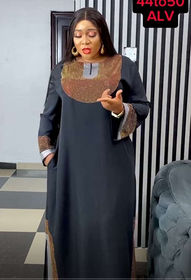 Screenshot 2024-02-25 164821 Luxurious black kaftan dress - Image 1