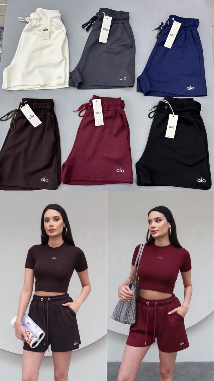 WhatsApp Image 2025-08-29 at 3.53.26 PM Alo High-Waist Lounge Shorts - Image 1