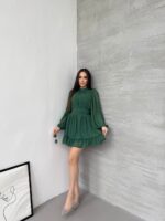 Elegant chiffon mini dress - Image 2