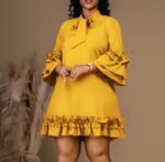 Elegant Ruffle Mini Dress - Image 4