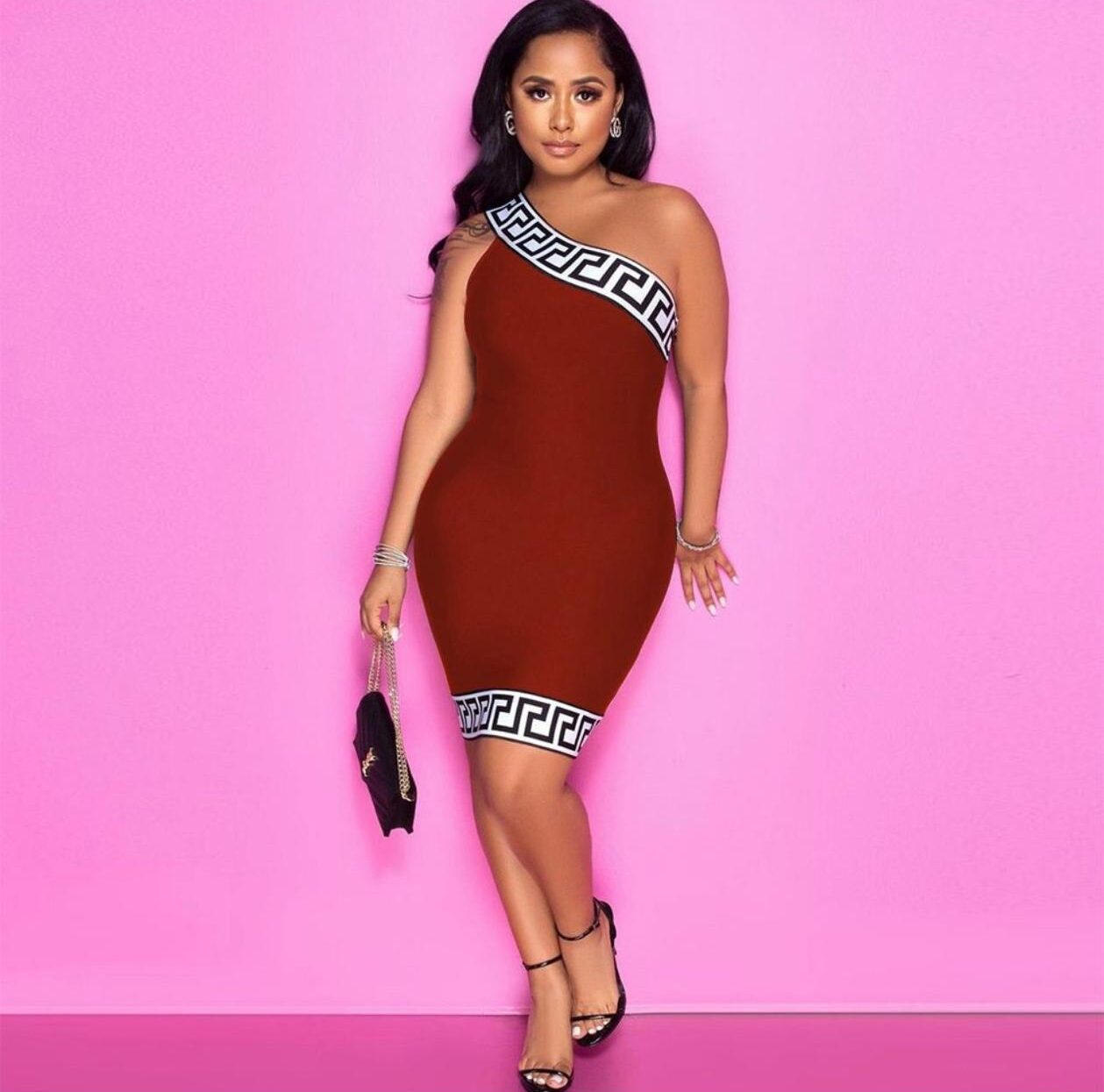 WhatsApp Image 2025-08-29 at 5.05.33 PM One-shoulder bodycon dress - Image 1