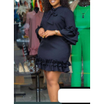 Elegant Ruffle Mini Dress - Image 3
