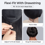 Pull Go Glueless Straight Hair 6×5 13×6 HD Pre Cut Lace Front Human Hair Wig Bleached Knots - Image 4