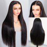 Pull Go Glueless Straight Hair 6×5 13×6 HD Pre Cut Lace Front Human Hair Wig Bleached Knots - Image 13