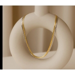 Two-Tone Herringbone Necklace