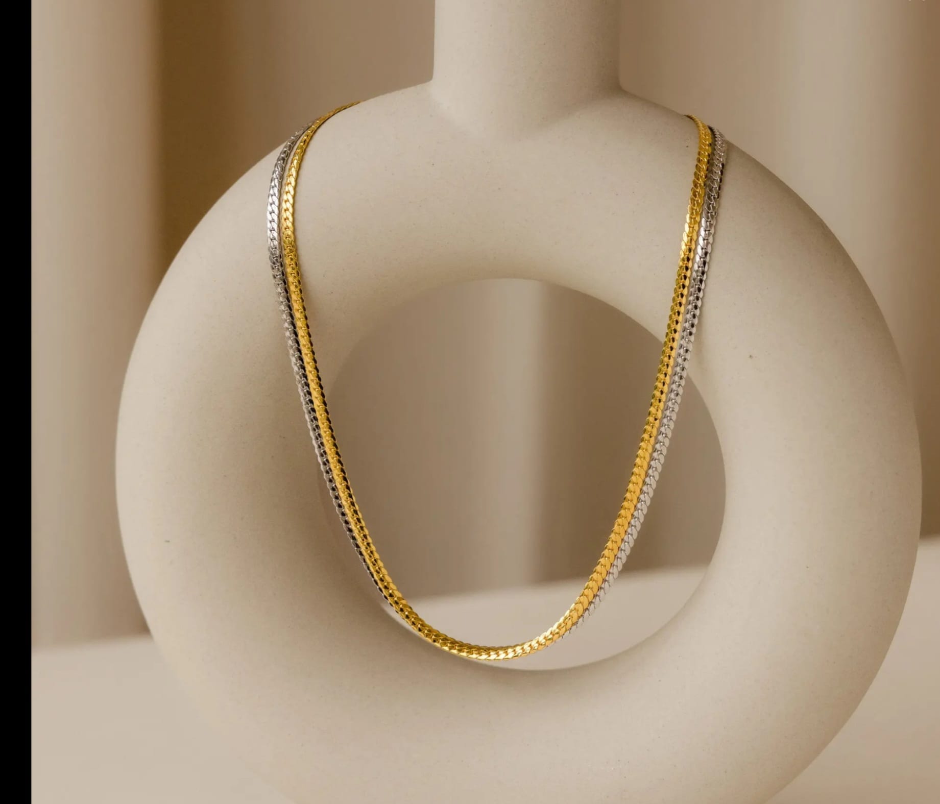 WhatsApp Image 2025-11-18 at 1.48.31 PM (1) Two-Tone Herringbone Necklace - Image 1