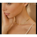 Two-Tone Herringbone Necklace - Image 3