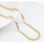 Premium Herringbone Chain Necklace Collection