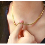 Classic Gold Herringbone Chain - Image 2