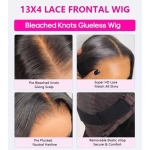 Glueless Short Bob Wig Straight 6×5 13×4 Invisible HD Lace Closure Wig 180% Density - Image 8