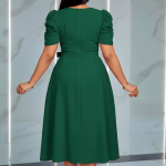 Emerald Grace Midi Dress - Image 2