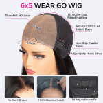 Long inches Wig Deep Wave 6×5 13×4 Lace Frontal Human Hair Wigs 26-36 Inches - Image 4