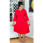 Premium Pleated Elegance Dress - Image 4