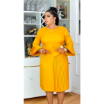 Premium Pleated Elegance Dress - Image 5