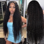 Long inches Wig Deep Wave 6×5 13×4 Lace Frontal Human Hair Wigs 26-36 Inches