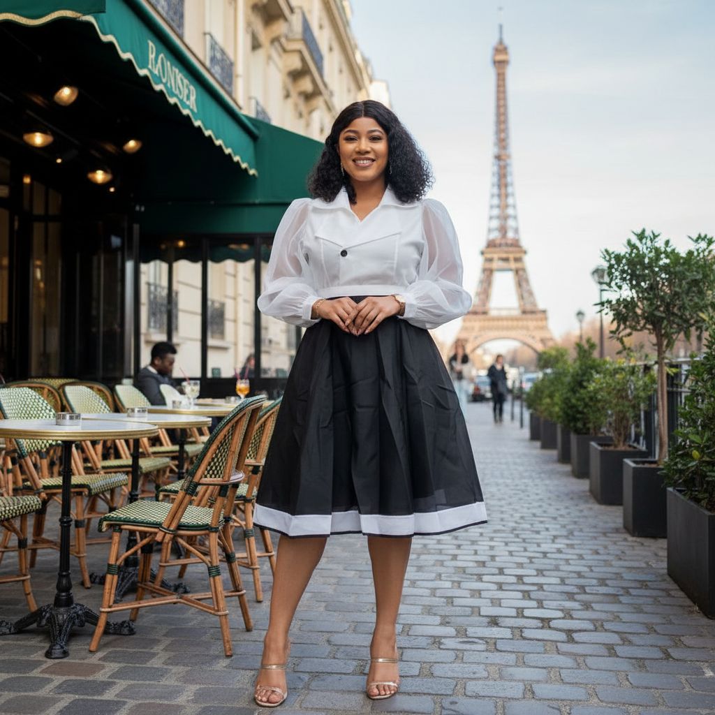 e70f35e198d1bc7c8db9be3b3b077962_1763746712_imipkd08 Elegant Black & White Midi Dress - Image 1