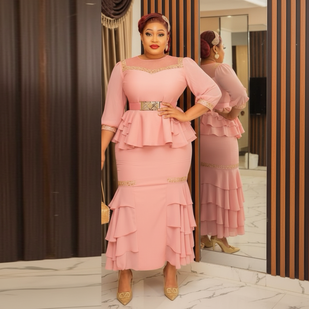 image_1763578284265_ppsdms_1x1_1024x1024 Blush Pink Tiered Peplum Gown - Image 1