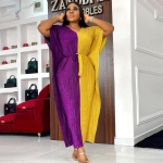 ROYAL GLAM TWO-TONE MAXI DRESS