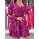 GLAM SEQUIN PARTY DRESS
