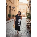 Casual Chic Graphic Long shirt Dress - Image 4
