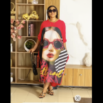 TRENDY GRAPHIC PRINT MAXI DRESS
