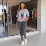 Sparkle Cartoon Graphic Top